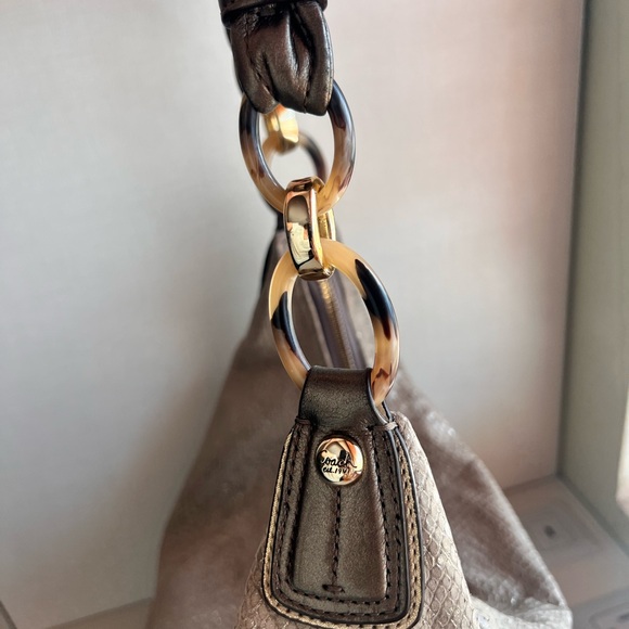 Coach Kristin Hobo Metallic Embossed Python - Picture 4 of 9